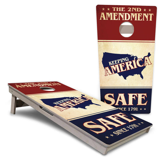 2nd Amendment Safe Flyer Pro Cornhole Boards