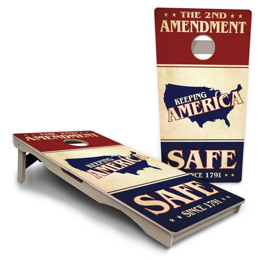 2nd Amendment Safe Flyer Pro Solution Cornhole Boards