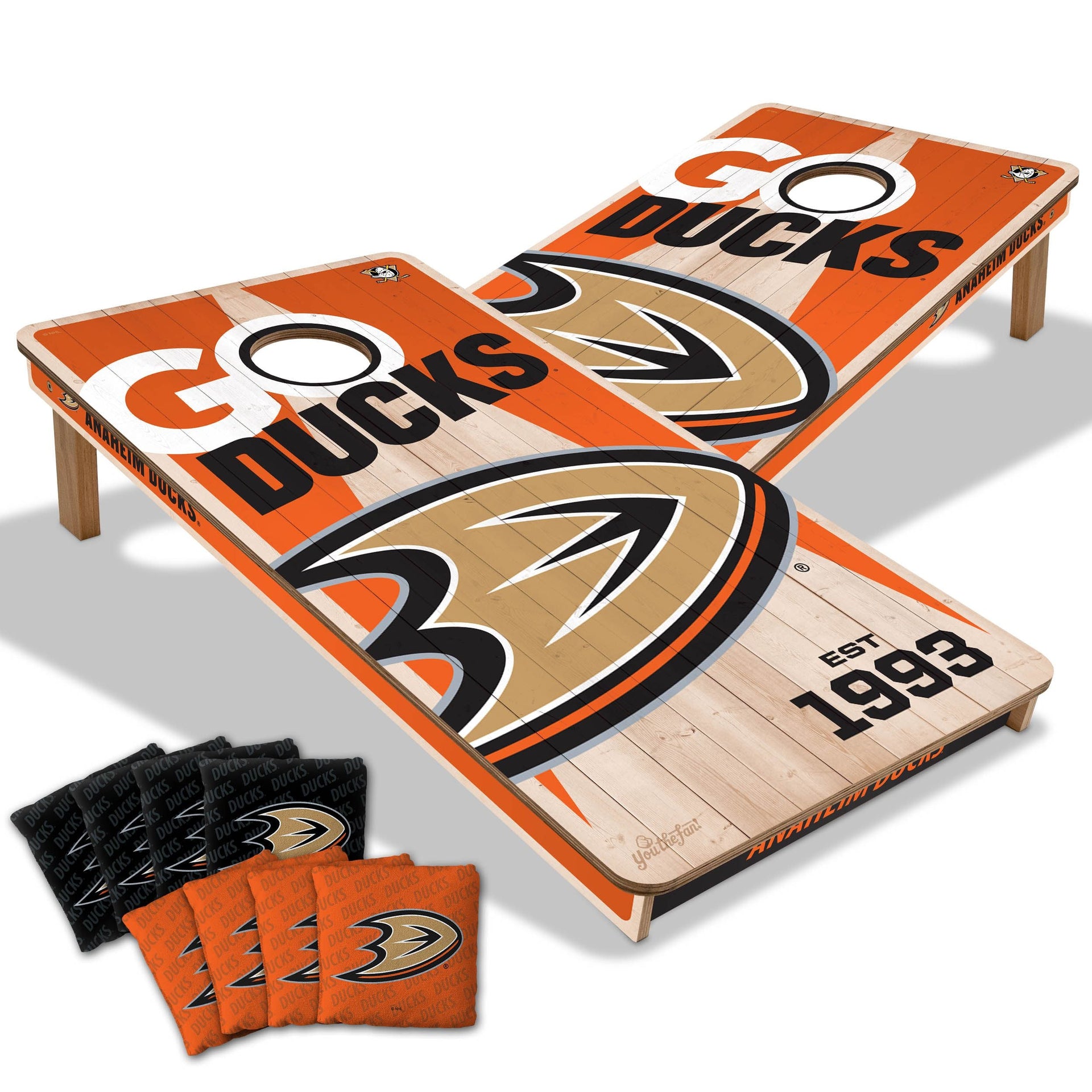 Anaheim Ducks 2x4 Pro Cornhole Boards