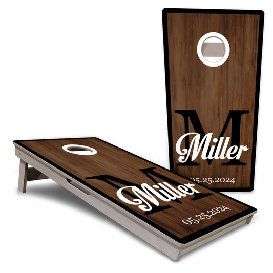 Wedding Name Letter Pro Cornhole Boards