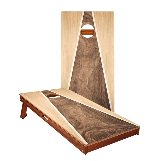 Light Swirl Triangle Cornhole Boards