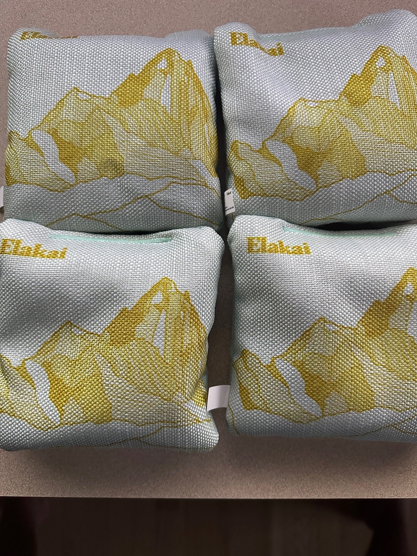 Scratch & Dent - Mt Elakai Light Mineral Blue Cornhole Bags