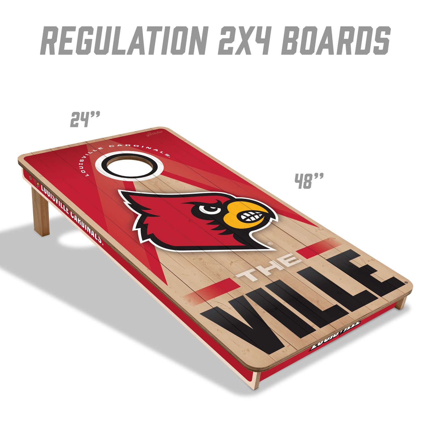 Louisville Cardinals NCAA 2x4 Specs