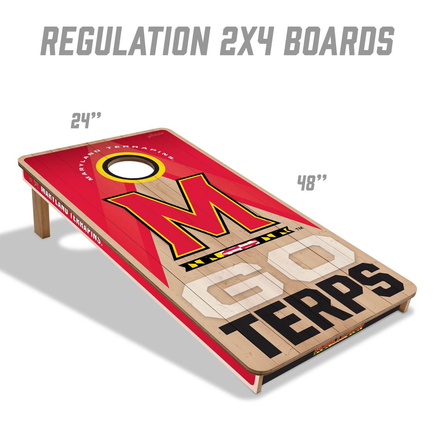 Maryland Terrapins NCAA 2x4 Specs