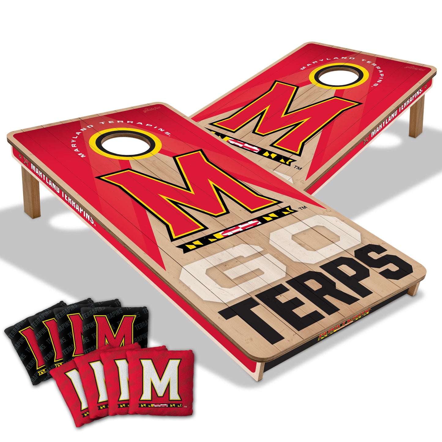 Maryland Terrapins NCAA 2x4 Cornhole Board Set