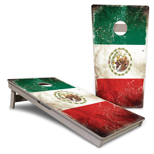 Mexico Flag Pro All-Weather Cornhole Boards