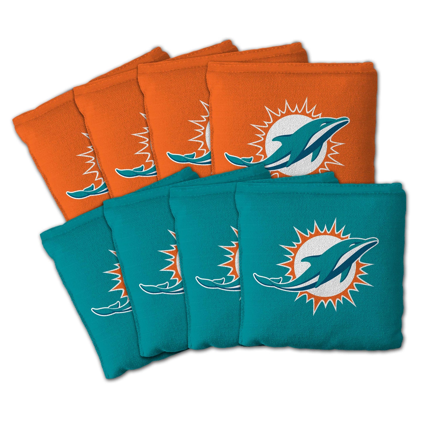Miami Dolphins Dual Sided Pro Cornhole Bags