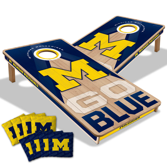 Michigan Wolverines NCAA 2x4 Cornhole Board Set