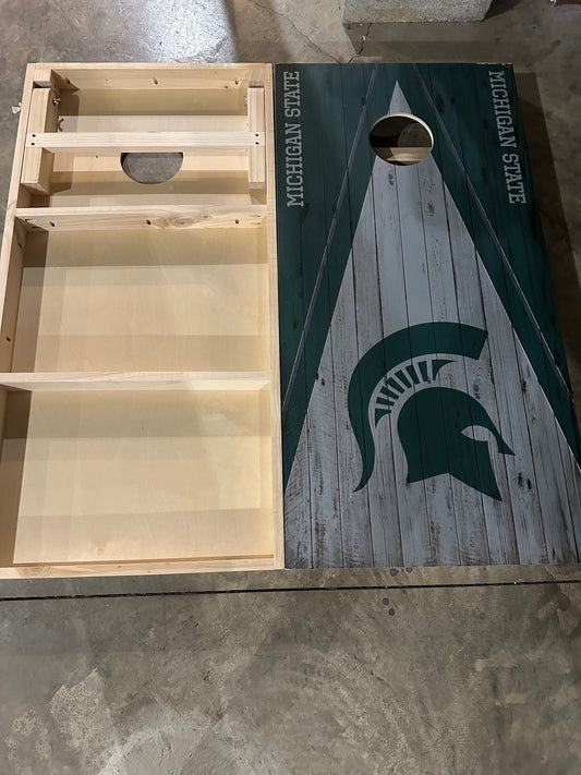 Scratch & Dent - Michigan State Spartans NCAA #2 Cornhole Boards