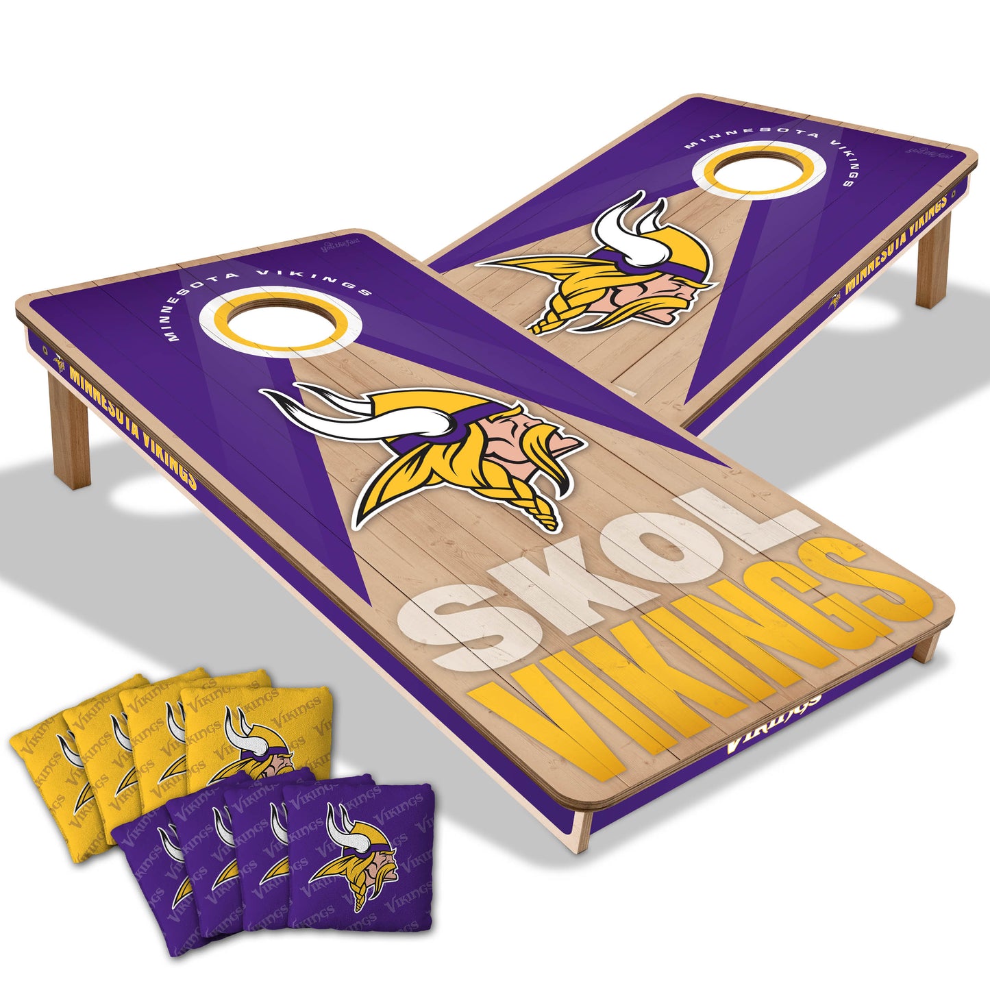 Minnesota Vikings NFL 2x4 Cornhole Board Set