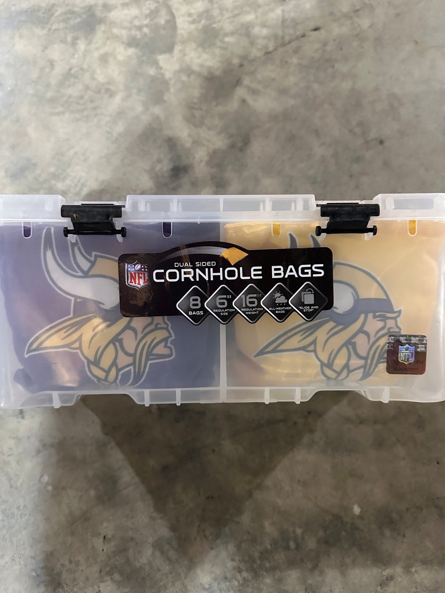 Scratch & Dent - Minnesota Vikings Dual Sided Pro Cornhole Bags