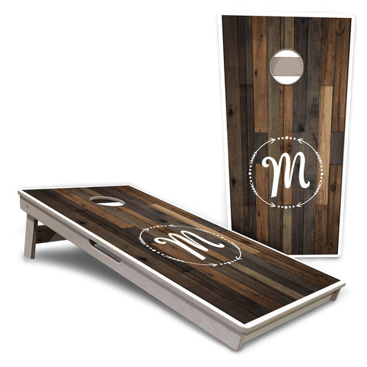 Wood Wreath Letter Design Pro Cornhole Boards