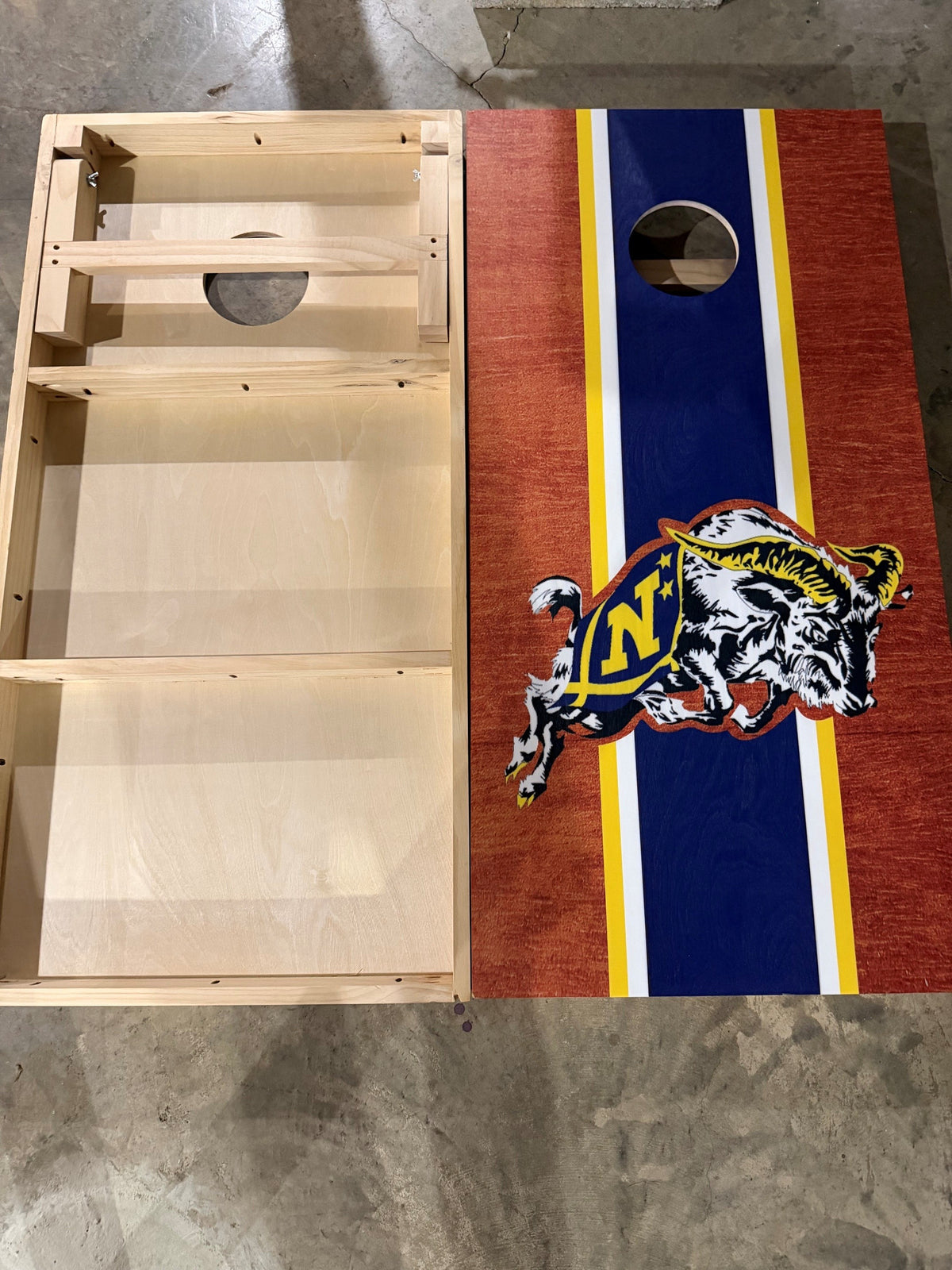 Scratch & Dent - Naval Academy #4 Cornhole Boards