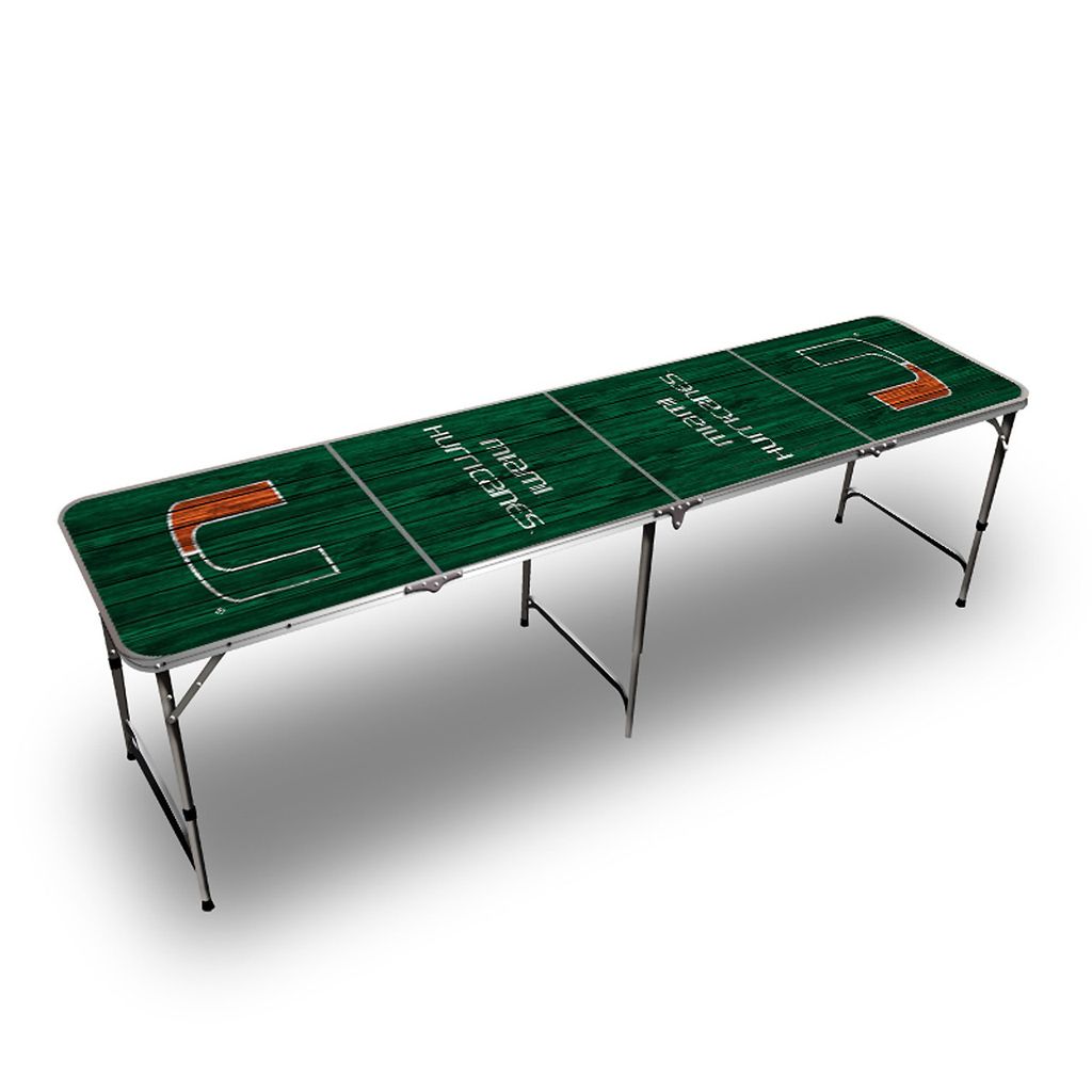 Miami Hurricanes Green Tailgate Table
