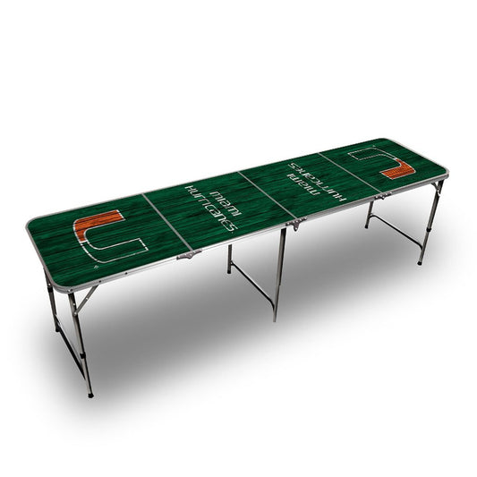 Miami Hurricanes Green Tailgate Table