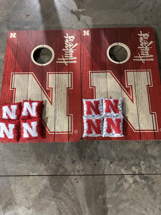 Scratch & Dent - Nebraska Cornhuskers #2 NCAA 2x3 Cornhole Boards