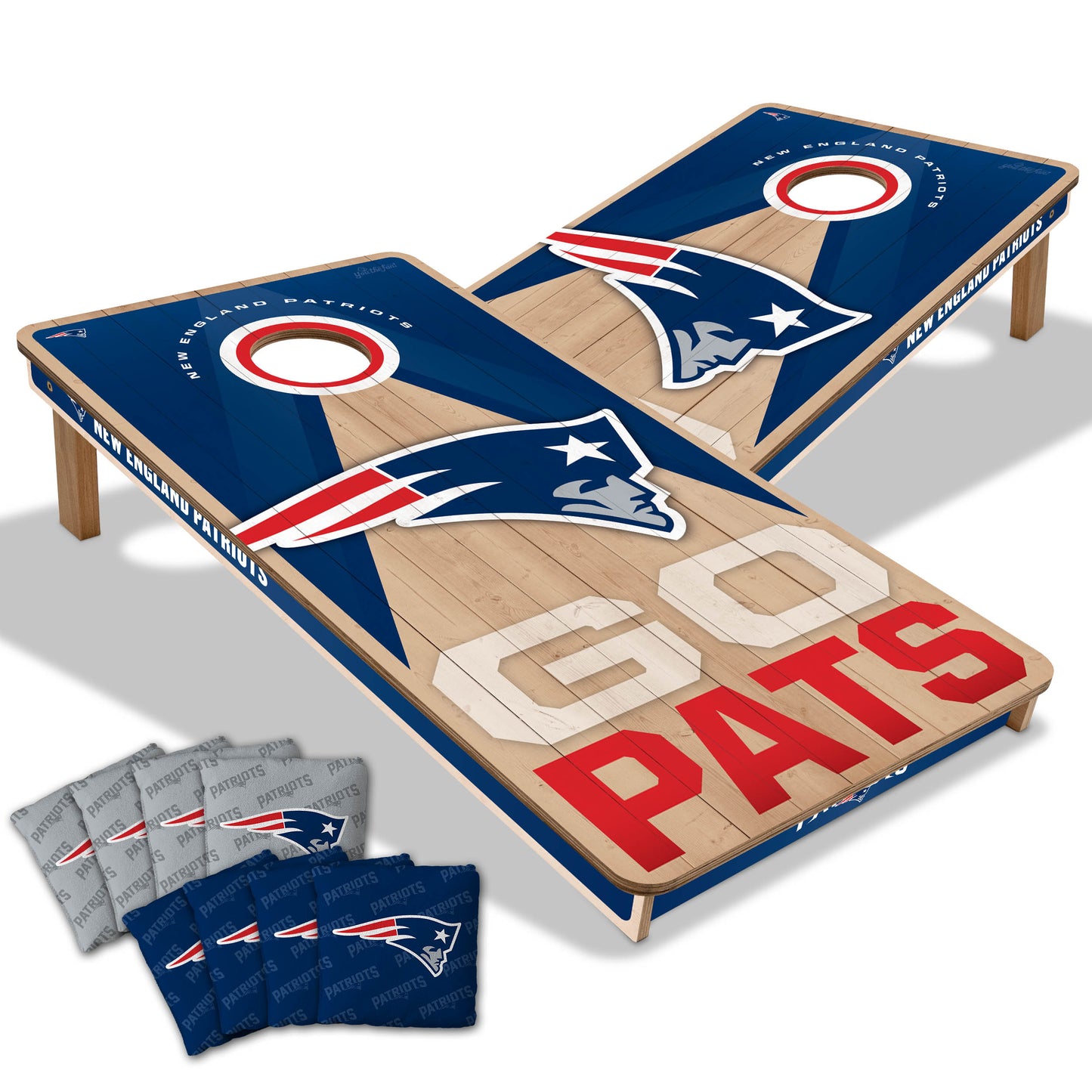 New England Patriots NFL 2x4 Cornhole Board Set