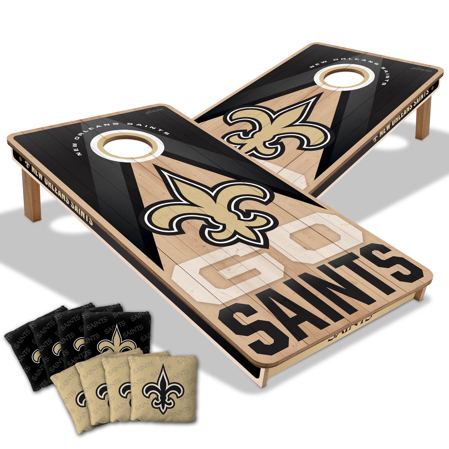 New Orleans Saints NFL 2x4 Cornhole Board Set