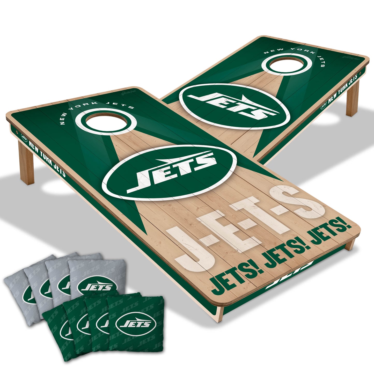 New York Jets NFL 2x4 Cornhole Board Set