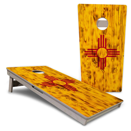 New Mexico Flag Pro Cornhole Boards