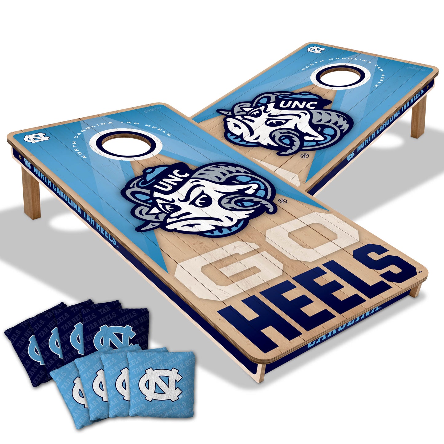 North Carolina Tar Heels NCAA 2x4 Cornhole Board Set