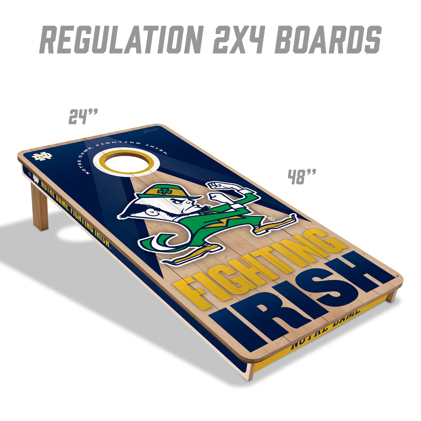 Notre Dame Fighting Irish NCAA 2x4 Specs