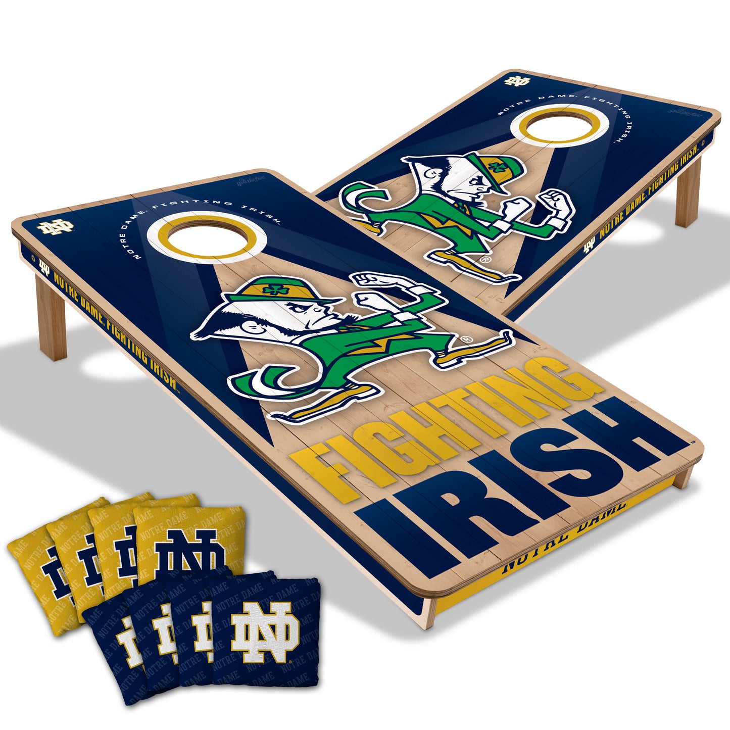 Notre Dame Fighting Irish NCAA 2x4 Cornhole Board Set