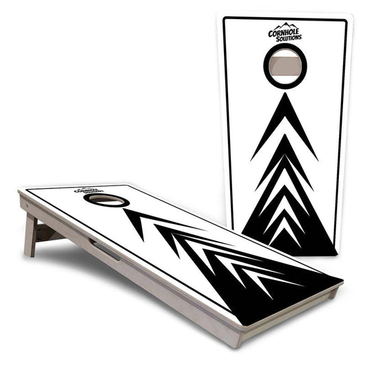 Black & White Arrow Pro Cornhole Boards