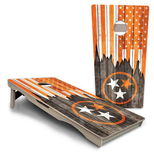 Tennessee Orange Flag Pro Solution Cornhole Boards