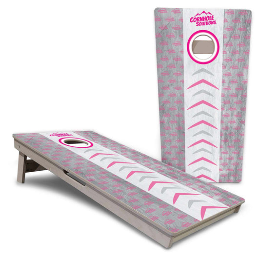Pink Runway Pro Cornhole Boards