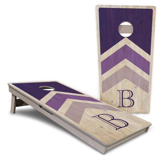 Purple Wedding Arrows Pro Cornhole Boards
