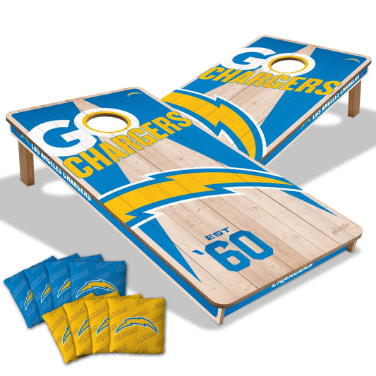 Los Angeles Chargers 2x4 Pro Cornhole Boards