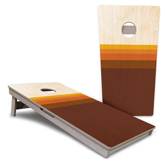 Retro Wood Gradient Pro All-Weather Cornhole Boards