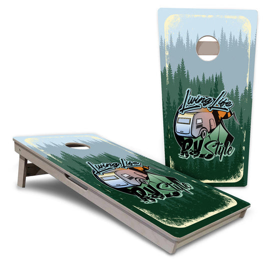 Living Life RV Style Pro Cornhole Boards