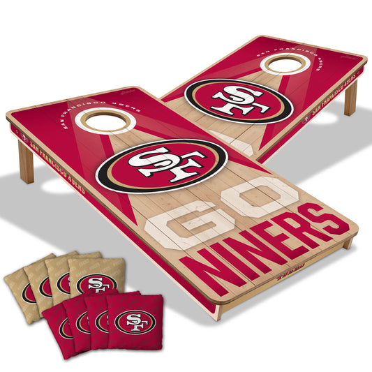 San Francisco 49ers NFL 2x4 Cornhole Board Set