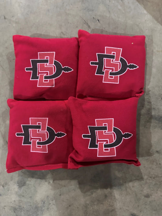 Scratch & Dent - San Diego State Red Cornhole Bags