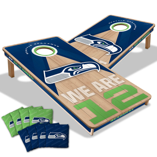 Seattle Seahawks NFL 2x4 Cornhole Board Set