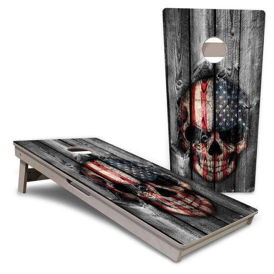 Skull Flag Design Pro Cornhole Boards