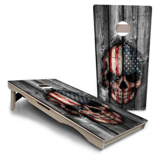 Skull Flag Design Pro Solution Cornhole Boards