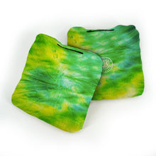 Green & Yellow Spiral Pro Cornhole Bags
