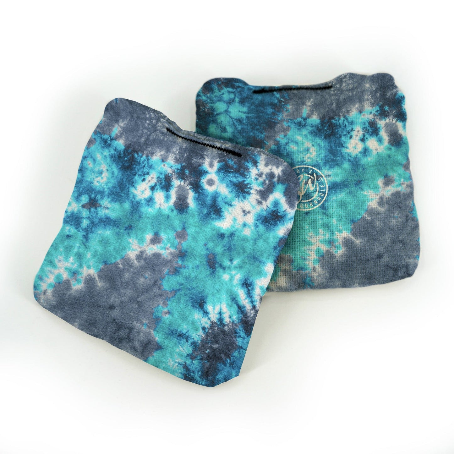 Grey & Blue Crumple Pro Cornhole Bags