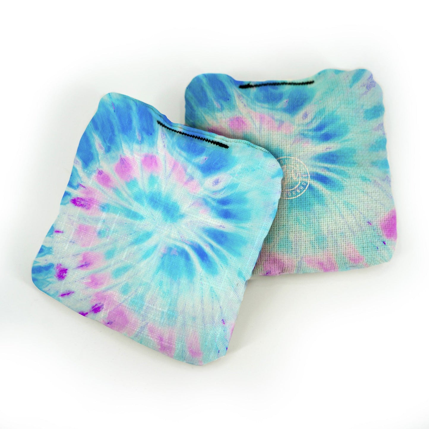 Pink & Blue Spiral Pro Cornhole Bags