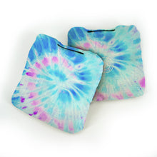Pink & Blue Spiral Pro Cornhole Bags
