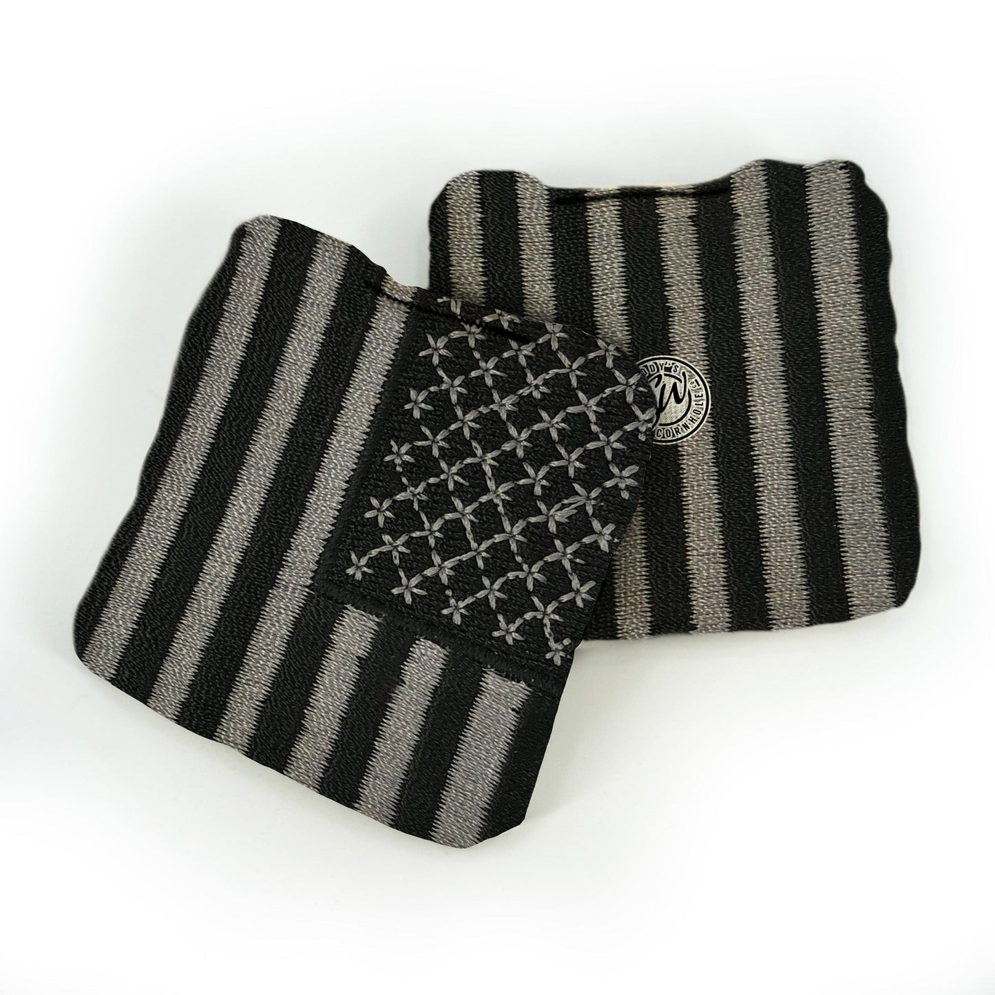 Black & White Flag Pro Cornhole Bags