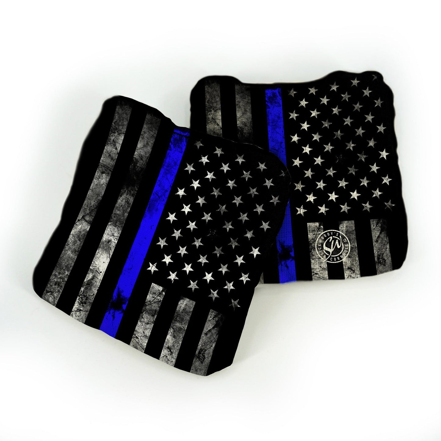 Blue Thin Line Flag Pro Cornhole Bags