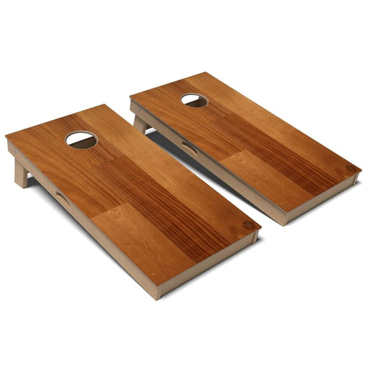 African Mahogany Wood Cornhole Board Set