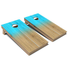 Aqua Blue Gradient Cornhole Board Set
