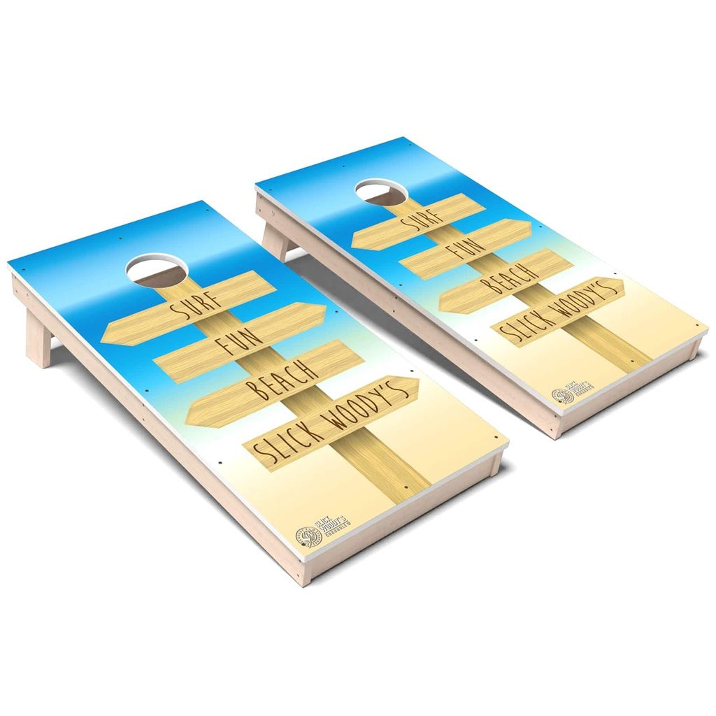 Beach Sign Arrows Weatherproof Cornhole Boards
