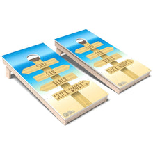 Beach Sign Arrows Weatherproof Cornhole Boards
