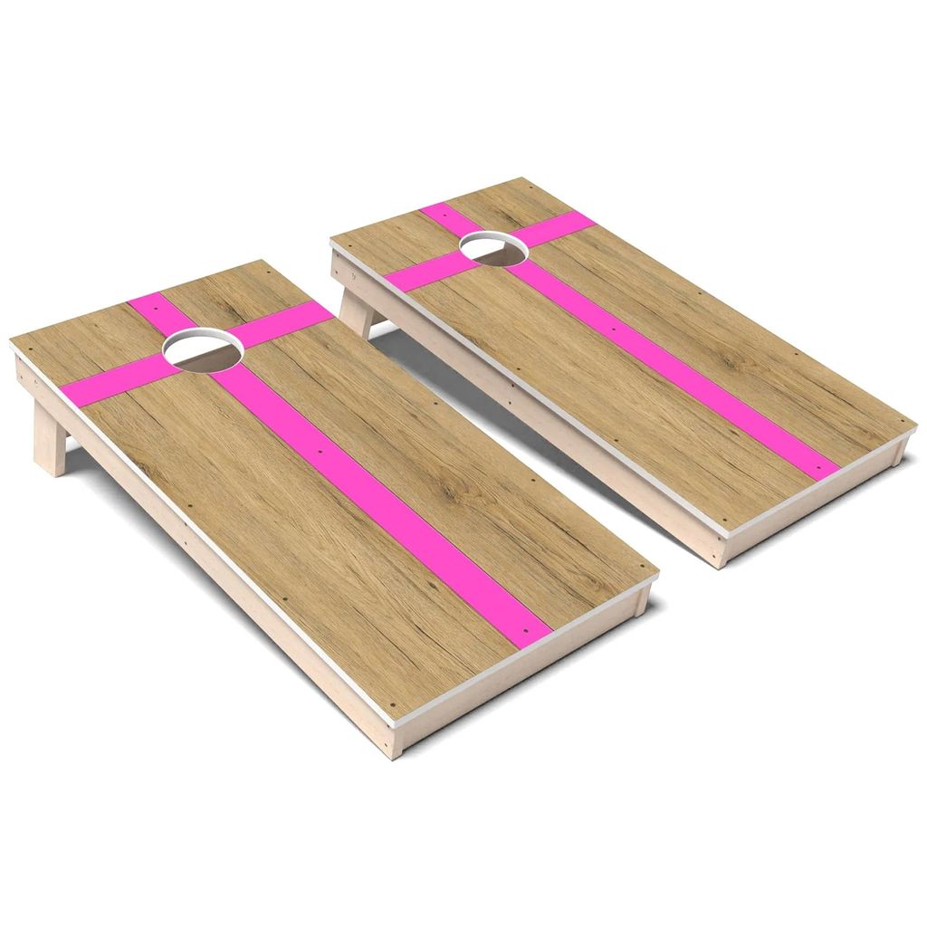Berry Pink Cross Surf All-Weather Cornhole 
